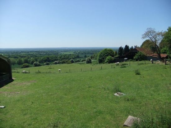 A typical
                Kentish landscape.